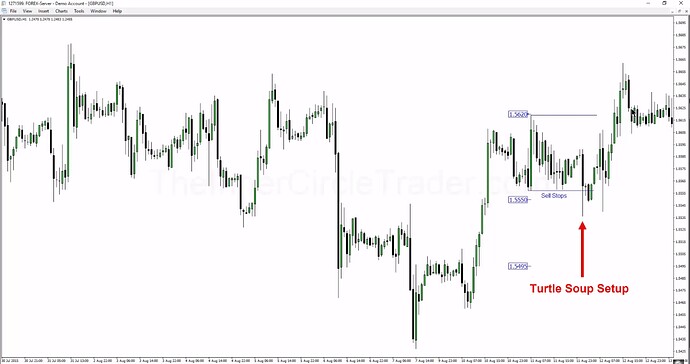 Head & Shoulders Pattern - Turtle Soup Setup