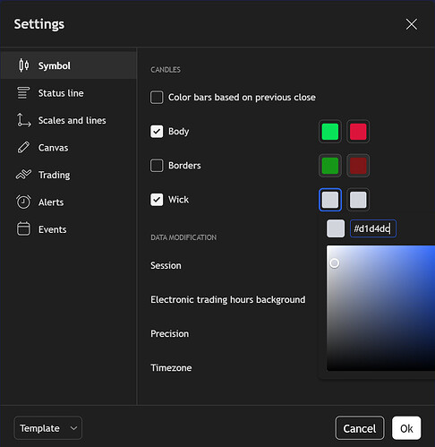 Daniel's TradingView Settings 4