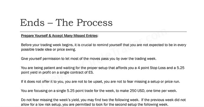 Process - Prepare Yourself And Accept Many Missed Entries
