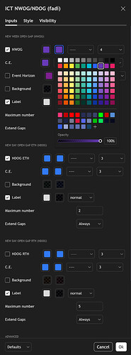 Daniel's TradingView Settings 18