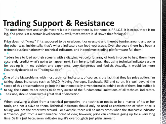 Trading Support And Resistance