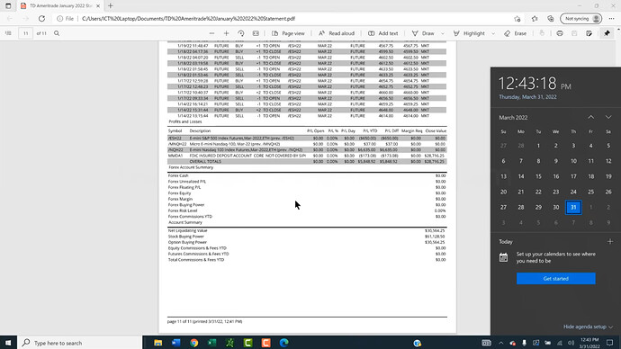 January Results