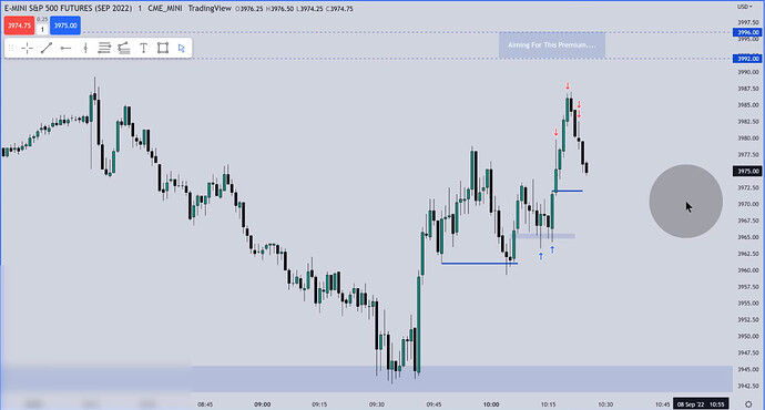 ES Live Trade Example - Trade Exits
