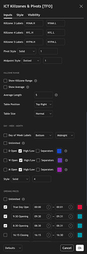 Daniel's TradingView Settings 11