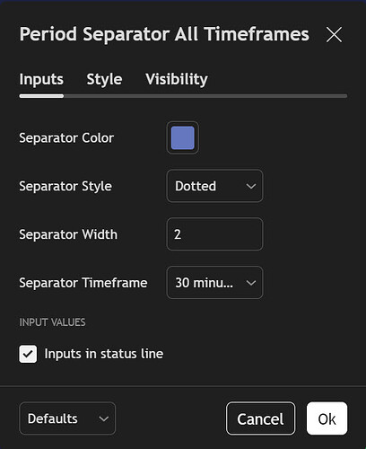 Daniel's TradingView Settings 15