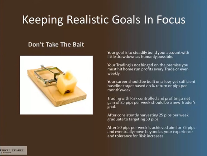 Keeping Realistic Goals In Focus
