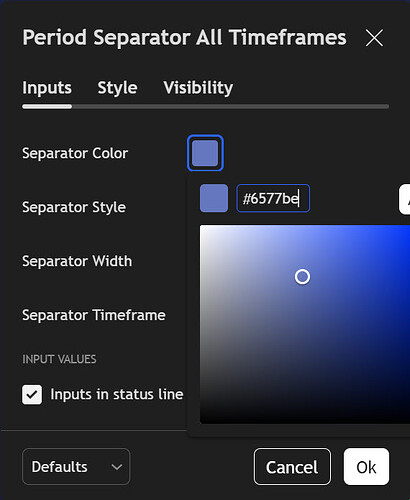 Daniel's TradingView Settings 16