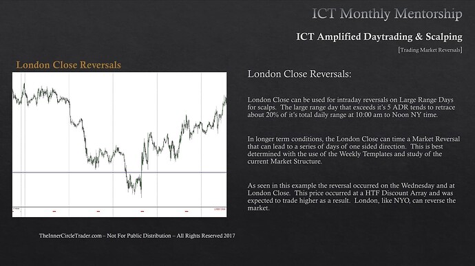 Trading Market Reversals - London Close Reversals