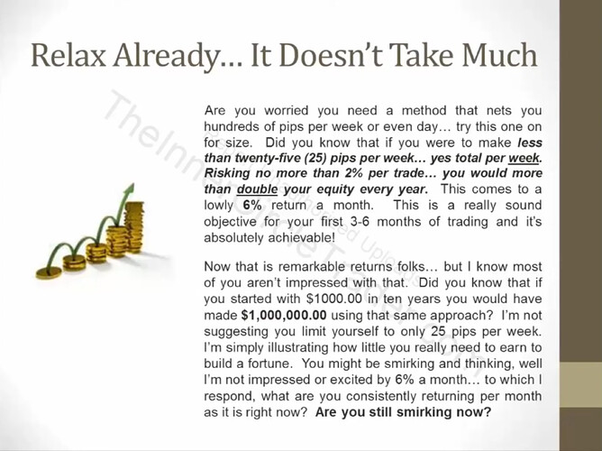 Relax Already - It Doesn't Take Much