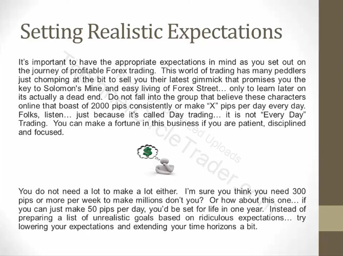 Setting Realistic Expectations